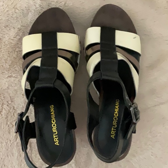 Arturo Chaing Women’s Ankle Strap Sandals, Size 7.5 - Picture 2 of 9